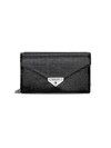 Michael Michael Kors Women's Medium Grace Leather Envelope Clutch In Black