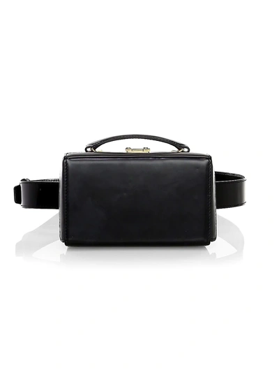 Mark Cross Women's Small Grace Leather Box Belt Bag In Black