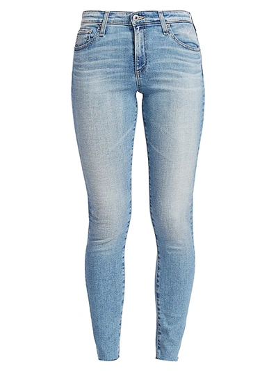 Ag Farrah Mid-rise Ankle Skinny Raw Hem Jeans In 22 Years Redemptive