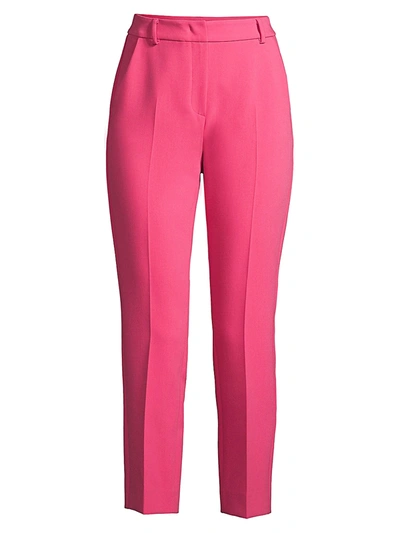 Weekend Max Mara Opaco Slim Cropped Trousers In Shocking Pink
