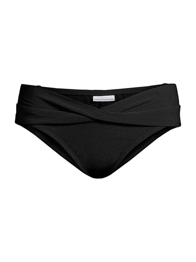Robin Piccone Ava Twist Bikini Bottoms In Black
