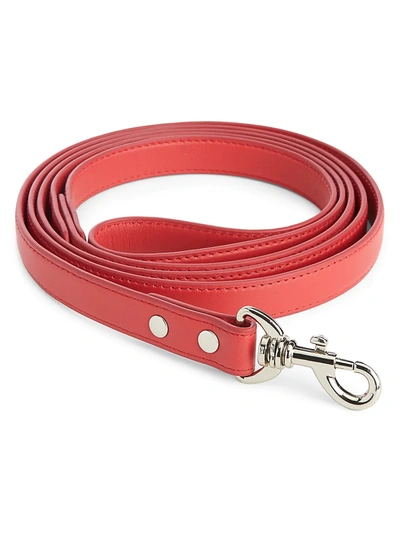 Royce New York Leather Dog Leash In Red