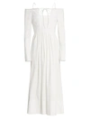 By Any Other Name Women's Pastoral Spaghetti Strap Midi Dress In White