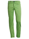 Kiton Straight-fit Five-pocket Pants In Green