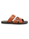 Ferragamo Men's Atina Leather Strappy Sandals In Torpedo