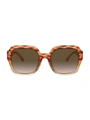 Tory Burch 56mm Square Sunglasses In Amber
