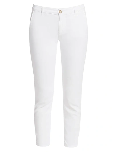 Ag Caden Mid-rise Skinny Jeans In White