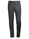 Canali Wool Trousers In Charcoal