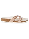 Birkenstock Women's Yao Hex Metallic Sandals In Copper