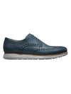 Cole Haan Men's Original Grand Shortwing Leather Shoes In Blue