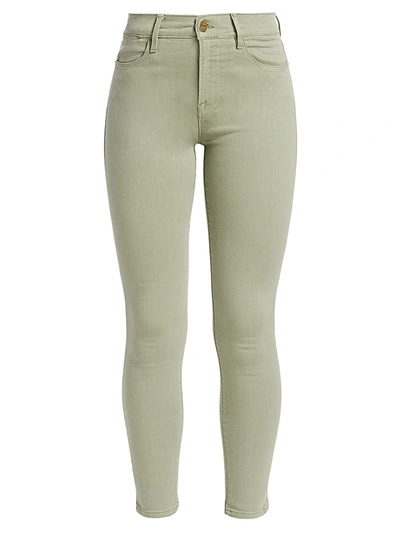 Frame Women's Le High Skinny Jeans In Sage