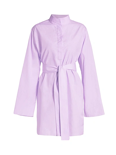 The Row Women's Manuela Cotton Dress In Lilac