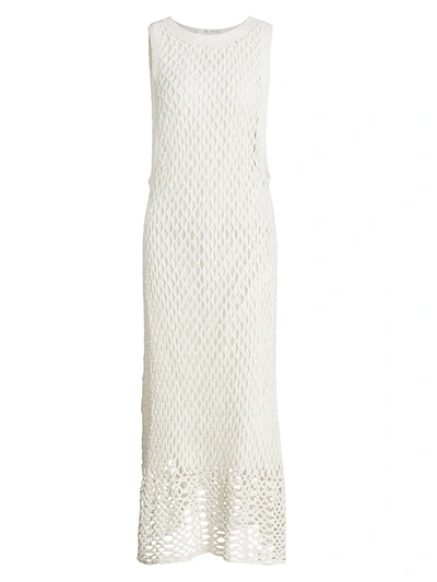 The Row Atis Crochet Dress In White