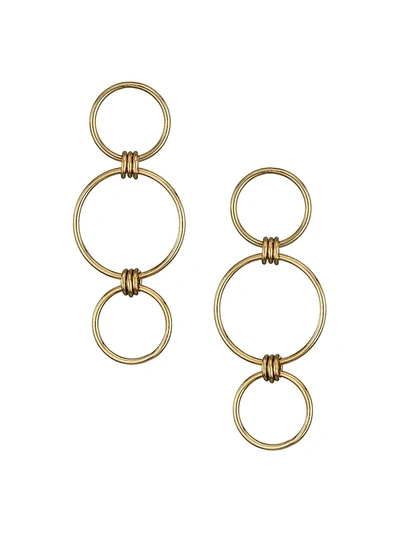Zoë Chicco 14k Yellow Gold Mixed Triple-circle Drop Earrings