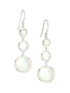 Ippolita Women's Lollipop Lollitini Sterling Silver, Mother-of-pearl & Doublet Triple-drop Earrings In White/silver