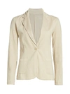 Majestic Women's Stretch Linen-knit Blazer In Sable