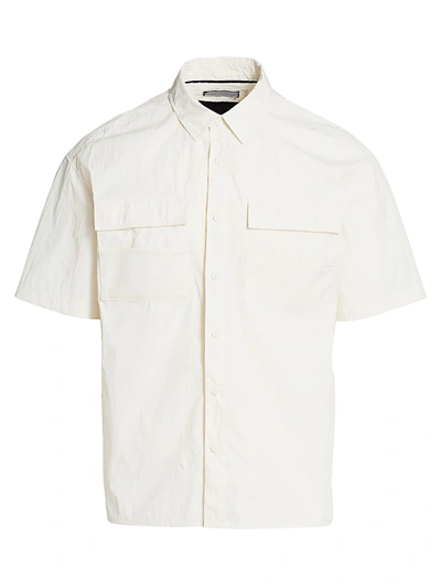 Madison Supply Utility Mesh Pocket Shirt In White