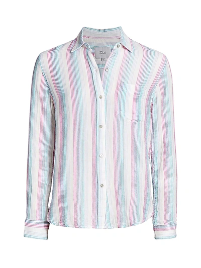 Rails Ellis Striped Blouse In Iris Stripe