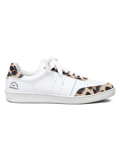 Loeffler Randall Women's Keeley Leopard-print Leather Sneakers In White Leopard