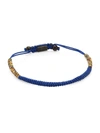 Saks Fifth Avenue Men's Collection Macramé Braided Friendship Bracelet In Blue