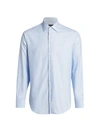 Giorgio Armani Micro Dot Dress Shirt In Periwinkle