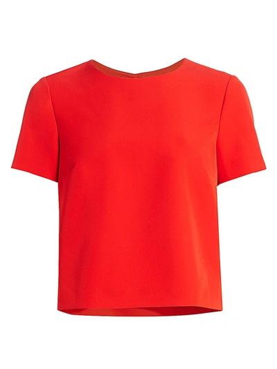 Milly Allie T-shirt Top In Red