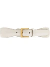 Gucci Women's Leather Belt With Horsebit In White