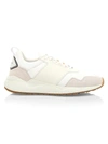 Buscemi Ventura Leather & Suede Sneakers In White