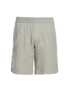 Moncler Men's Side Stripe Shorts In Heather Grey