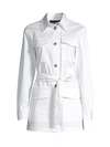 Lafayette 148 Women's Windom Utility Tie Jacket In White