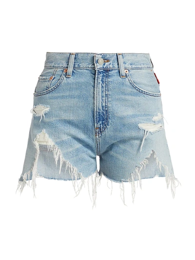 Denimist Nic High-rise Cut-off Shorts In Jinx Destroyed