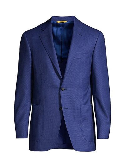 Canali Wool Sport Coat In High Blue