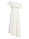 A.w.a.k.e. Paneled-hem Asymmetrical Dress In White