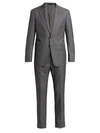 Giorgio Armani Plaid Wool & Cashmere Tweed Sport Coat In Light Grey