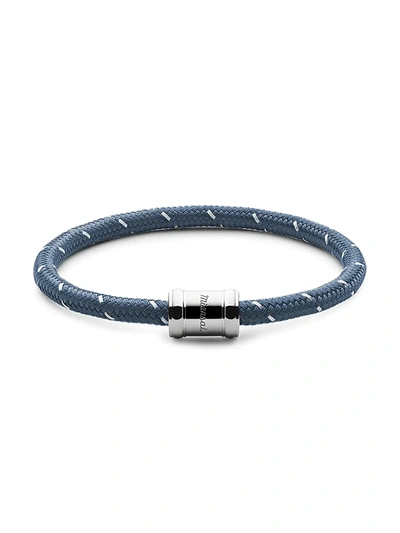 Miansai Men's Mini Single Rope Casing Bracelet In Slate Steel