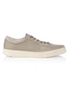 Ferragamo Men's Scuby Leather Sneakers In Clay