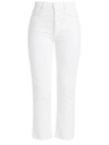 Mother The Tomcat High-rise Ankle Straight-leg Jeans In Totally Innocent