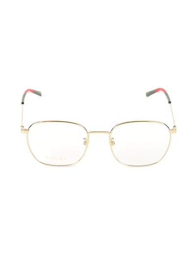 Gucci 54mm Goldtone Optical Lens Glasses