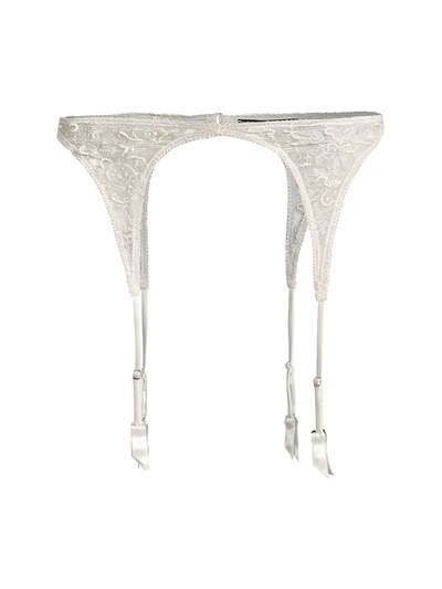 Kiki De Montparnasse Beaded Garter Belt In Ivory