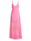 Kiki De Montparnasse Women's Lace Gown In Hot Pink