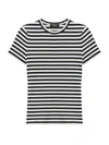 Theory Women's Tiny Striped T-shirt In Navy Multi