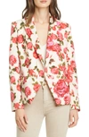 L Agence Women's Kenzie Floral Blazer In Dawnrosew