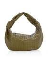 Bottega Veneta Small Jodie Leather Hobo Bag In Mud