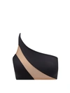 Norma Kamali Snake Mesh-inset Bikini Top In Black Nude
