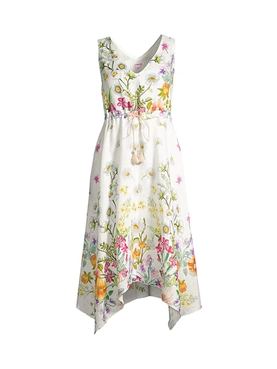 Johnny Was Women's Flaria Floral Linen Dress