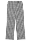 Burberry Woven Check Trousers In Black Pattern