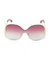 Chloé Curtis 59mm Square Sunglasses In Purple