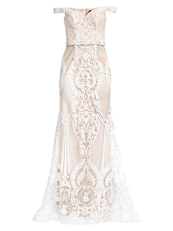 jovani peplum gown