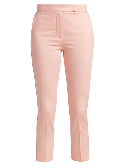Max Mara Luana Stretch Slim Pants In Pink