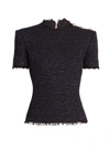 Balmain Three-button Top In Blue